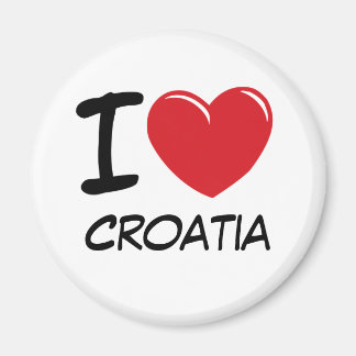 I Love Croatia Magnet