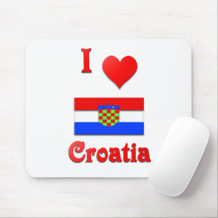 I Love Croatia Mouse Mat