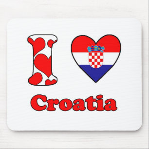 I love Croatia Mouse Mat