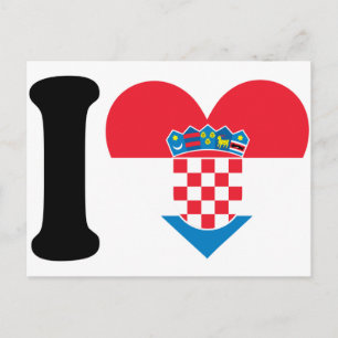 I Love Croatia Postcard