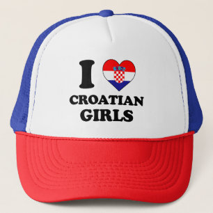 I love Croatian Girls Trucker Hat