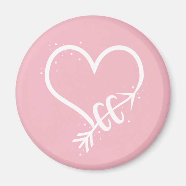 I Love Cross Country Running Magnet Gift (Front)