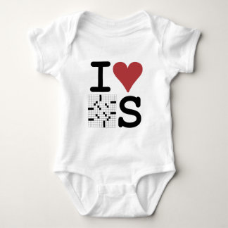 I Love Crosswords Clothing and Accessories Baby Bodysuit