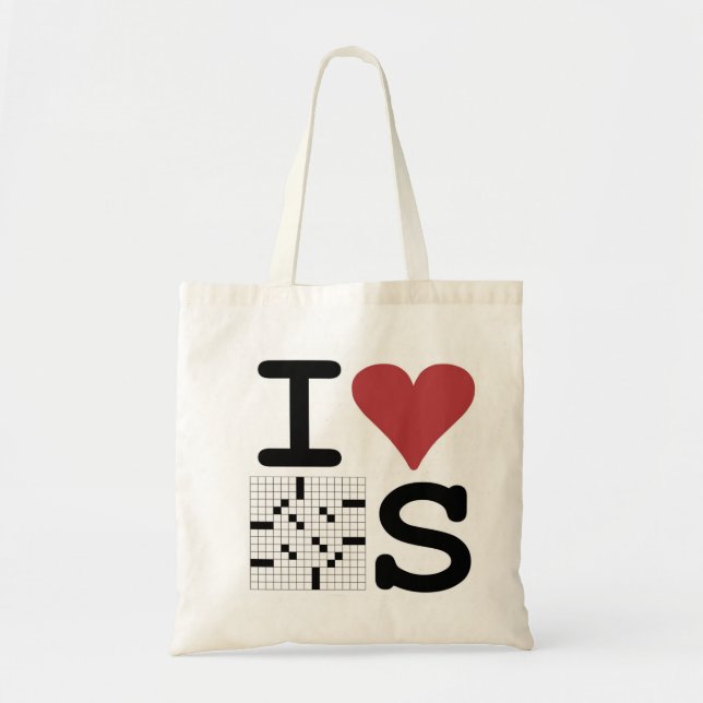 I Love Crosswords Tote (Front)