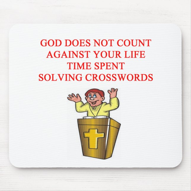 i love crossworgs and scrabble mouse mat (Front)