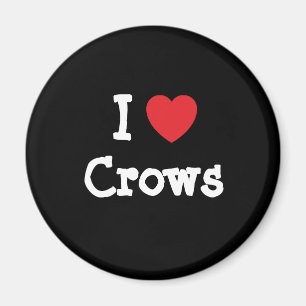 I love Crows heart custom personalised Magnet
