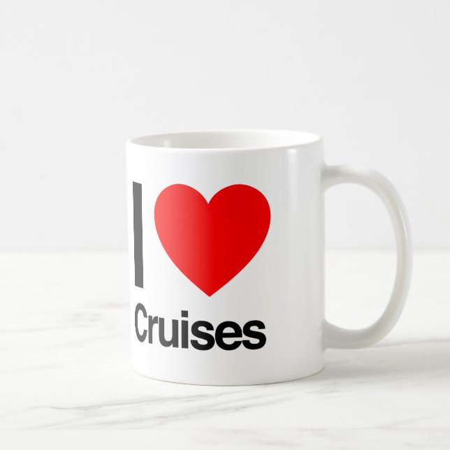 i love cruises coffee mug (Right)