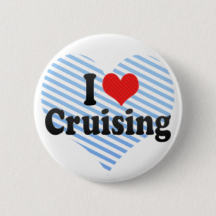 I Love Cruising 6 Cm Round Badge