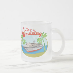 I Love Cruising Frosted Mug