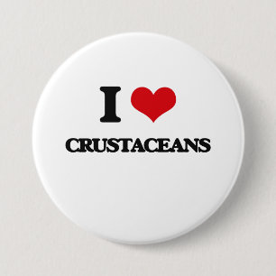 I love Crustaceans 7.5 Cm Round Badge