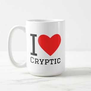 I love cryptic coffee mug