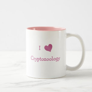 I Love Cryptozoology Two-Tone Coffee Mug
