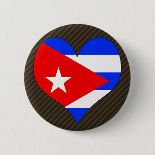 I Love Cuba 6 Cm Round Badge