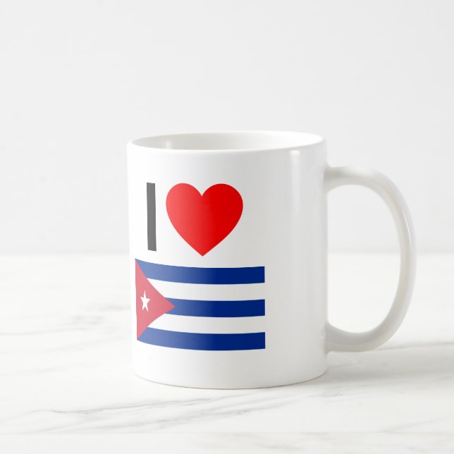 i love cuba coffee mug (Right)