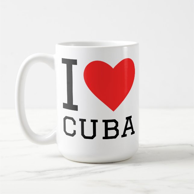 I love cuba coffee mug (Left)
