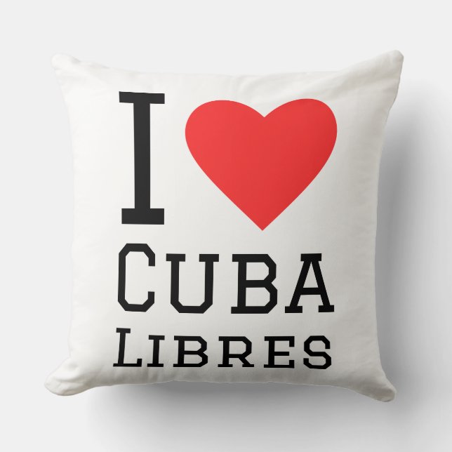 I love cuba libres cushion (Front)