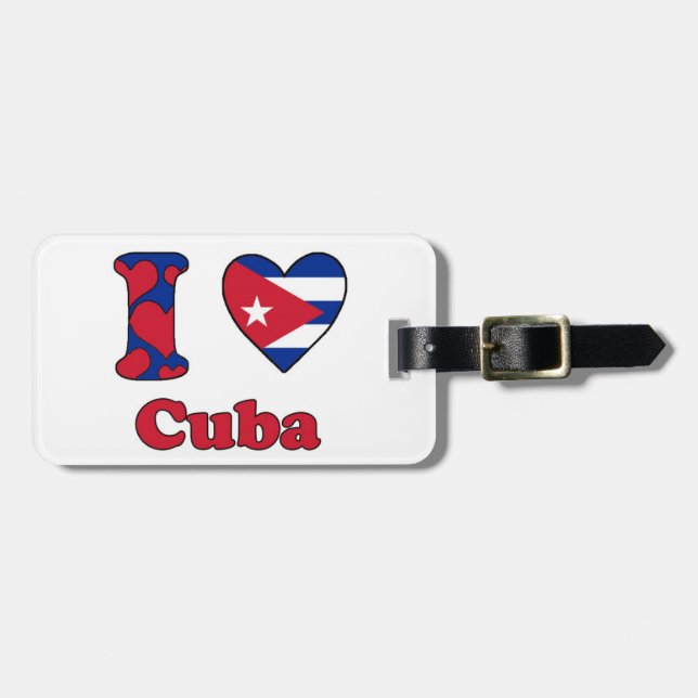 I love Cuba Luggage Tag (Front Horizontal)