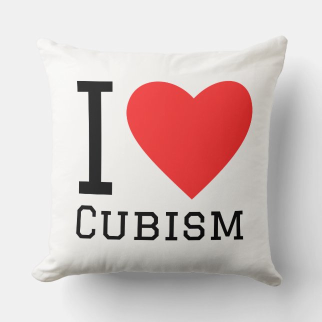 I love cubism cushion (Front)