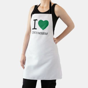 I LOVE CUCUMBERS APRON