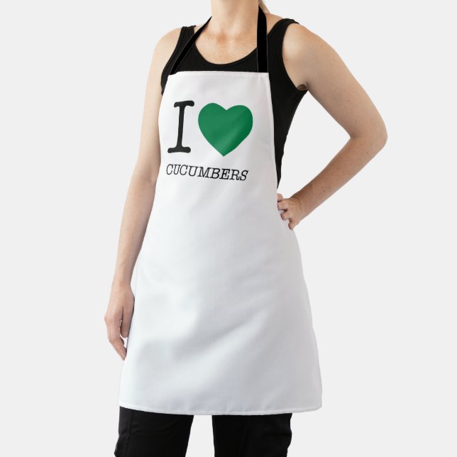 I LOVE CUCUMBERS APRON (Insitu)
