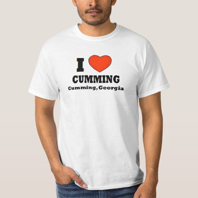 I Love Cumming, Cumming, Georgia T-Shirt (Front)