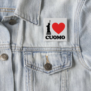 I Love Cuomo Statue of Liberty 15 Cm Square Badge