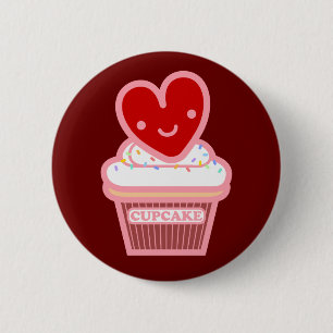 I Love Cupcake Button