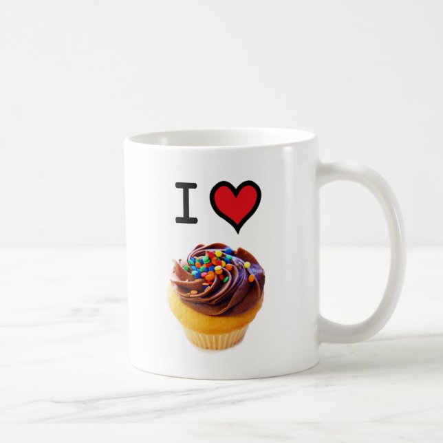 I Love Cupcakes Coffee Mug (Right)