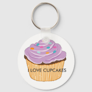 I LOVE CUPCAKES KEY RING