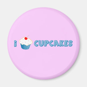 I Love Cupcakes Magnet