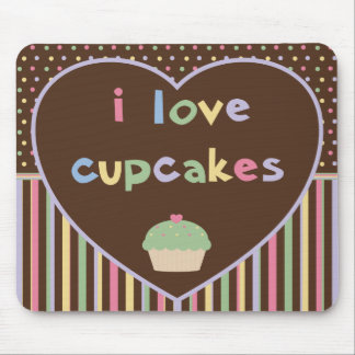 i love cupcakes mouse mat