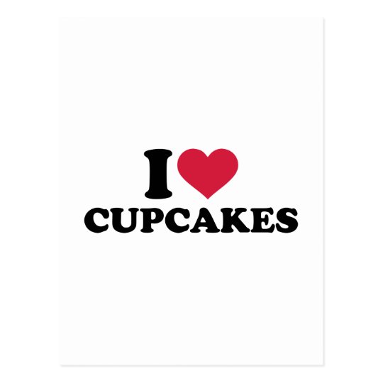 I love Cupcakes Postcard