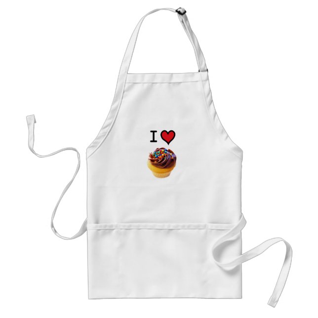 I Love Cupcakes Standard Apron (Front)