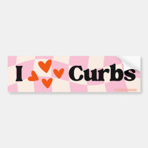I Love Curbs - Funny Bad Driver Car Decal