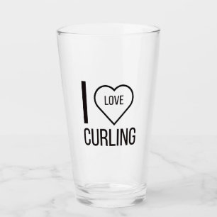 I LOVE CURLING GLASS