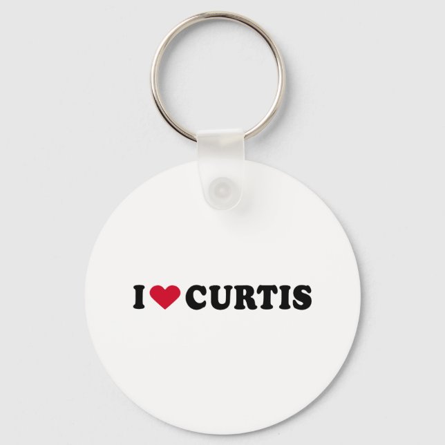 I LOVE CURTIS KEY RING (Front)