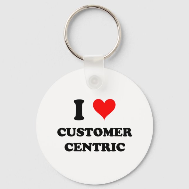 I Love Customer Centric Key Ring (Front)