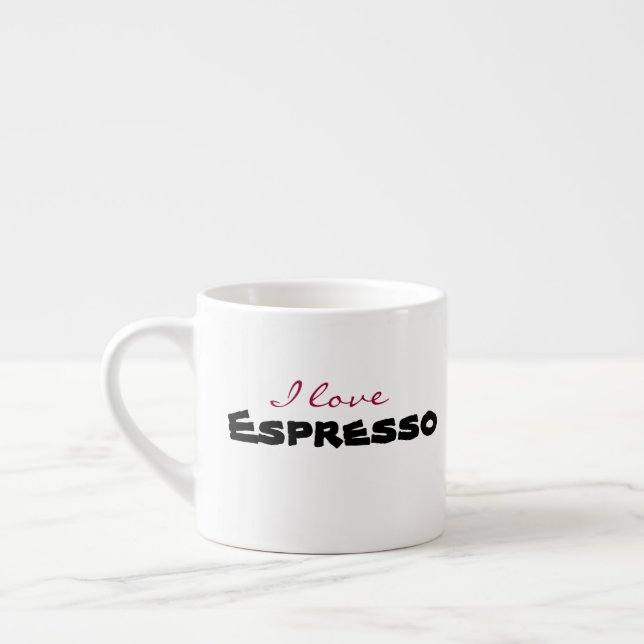 I love [customize] espresso cup (Left)