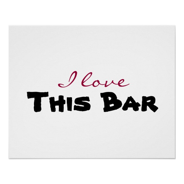 I love [customize] poster (Front)