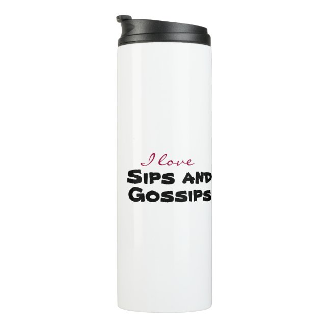 I love [customize] thermal tumbler (Rotated Right)