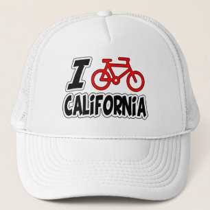 I Love Cycling California Trucker Hat