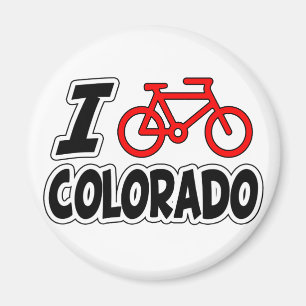 I Love Cycling Colorado Magnet