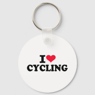 I love cycling key ring