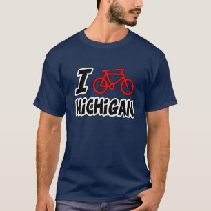 I Love Cycling Michigan T-Shirt