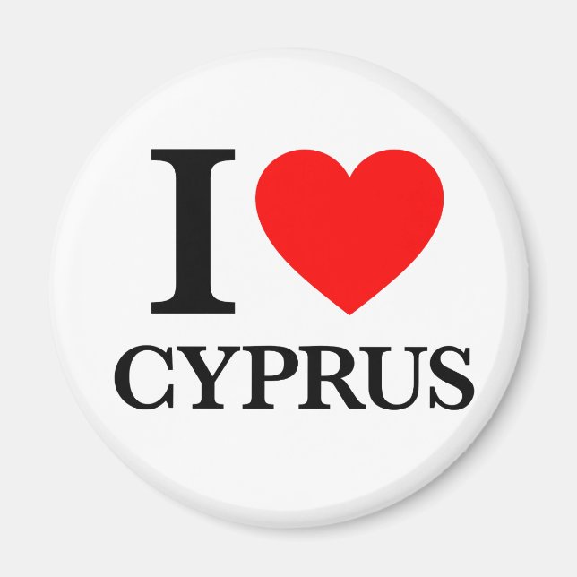 I Love Cyprus Magnet (Front)