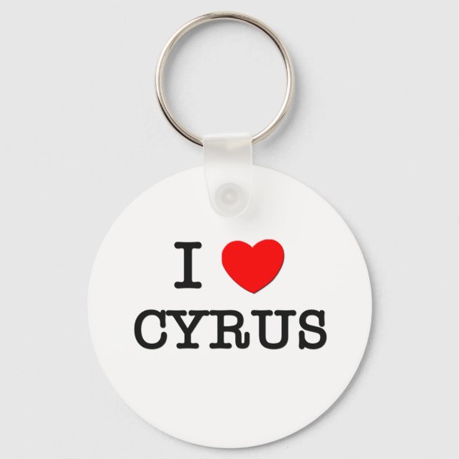 I Love Cyrus Key Ring (Front)