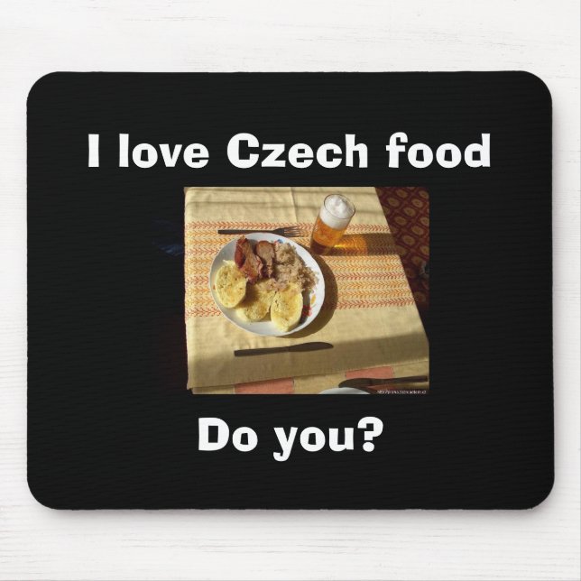 I love Czech food Mouse Mat (Front)