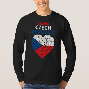 I Love Czech Republic Proud To Be Czech Flag Czech T-Shirt
