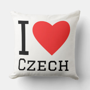 I love czech square sticker cushion