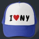 I love D C | custom text heart NY New York Trucker Hat<br><div class="desc">This Cap can be customised into any Place ie. L A or Item i.e. C U P  or Person ie. M O M or pretty much anything you love and it looks cool.</div>